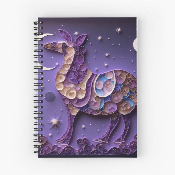 Item preview, Illustration of alpaca on a purple background with moon and stars designed and sold by aiphotosart.