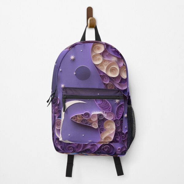 Item preview, Illustration of alpaca on a purple background with moon and stars designed and sold by aiphotosart.
