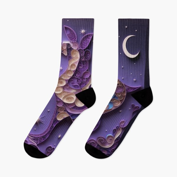 Item preview, Illustration of alpaca on a purple background with moon and stars designed and sold by aiphotosart.