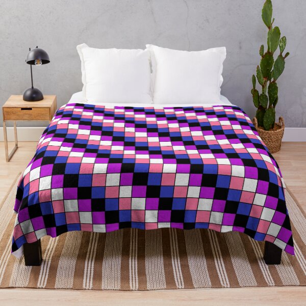 Item preview, Genderfluid flag checkered designed and sold by bookwoof.
