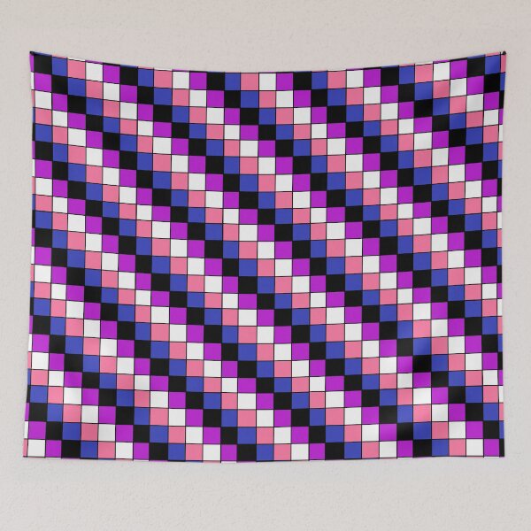 Item preview, Genderfluid flag checkered designed and sold by bookwoof.
