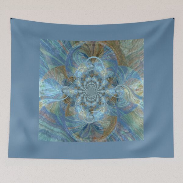 Item preview, intricate blue designed and sold by Elaine Bawden.