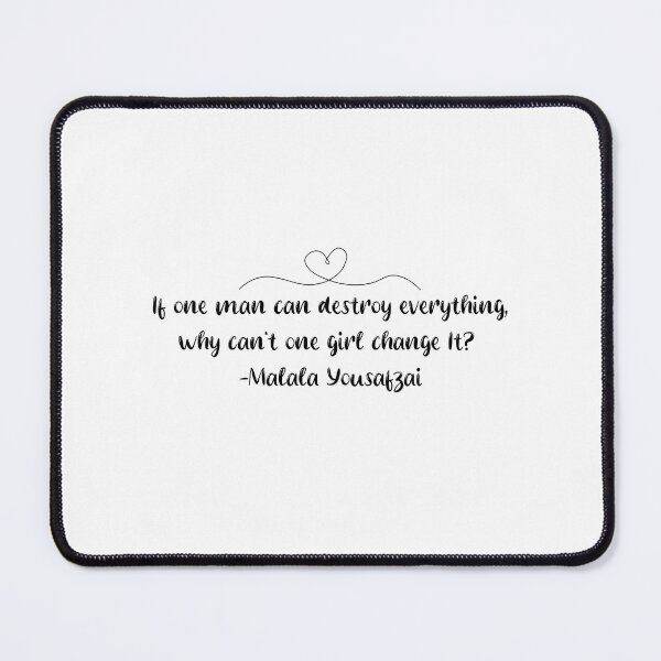 Item preview, Malala Yousafzai Quote | On Girl | Quote | Feminism | Women | Woman designed and sold by ShoniwDesigns.