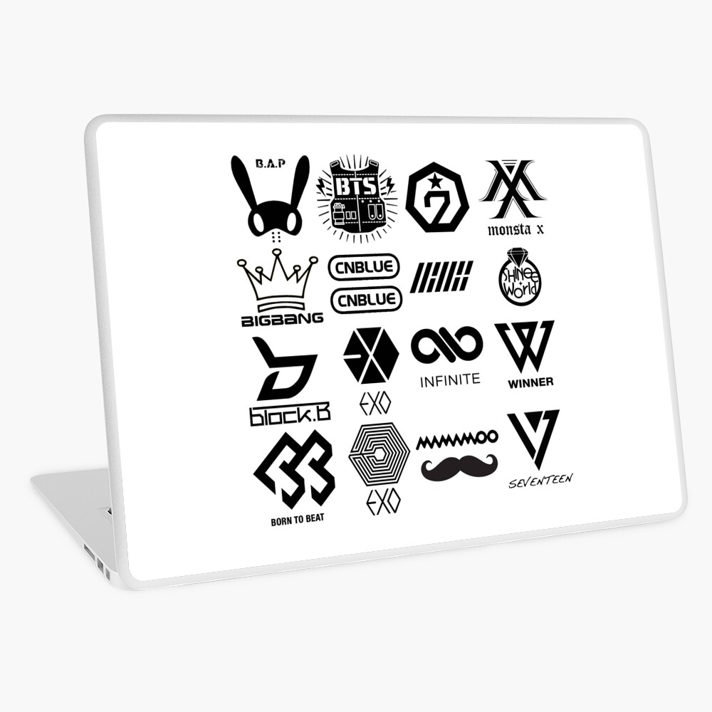 K Pop Logo Laptop Skin For Sale By Thisfire Redbubble