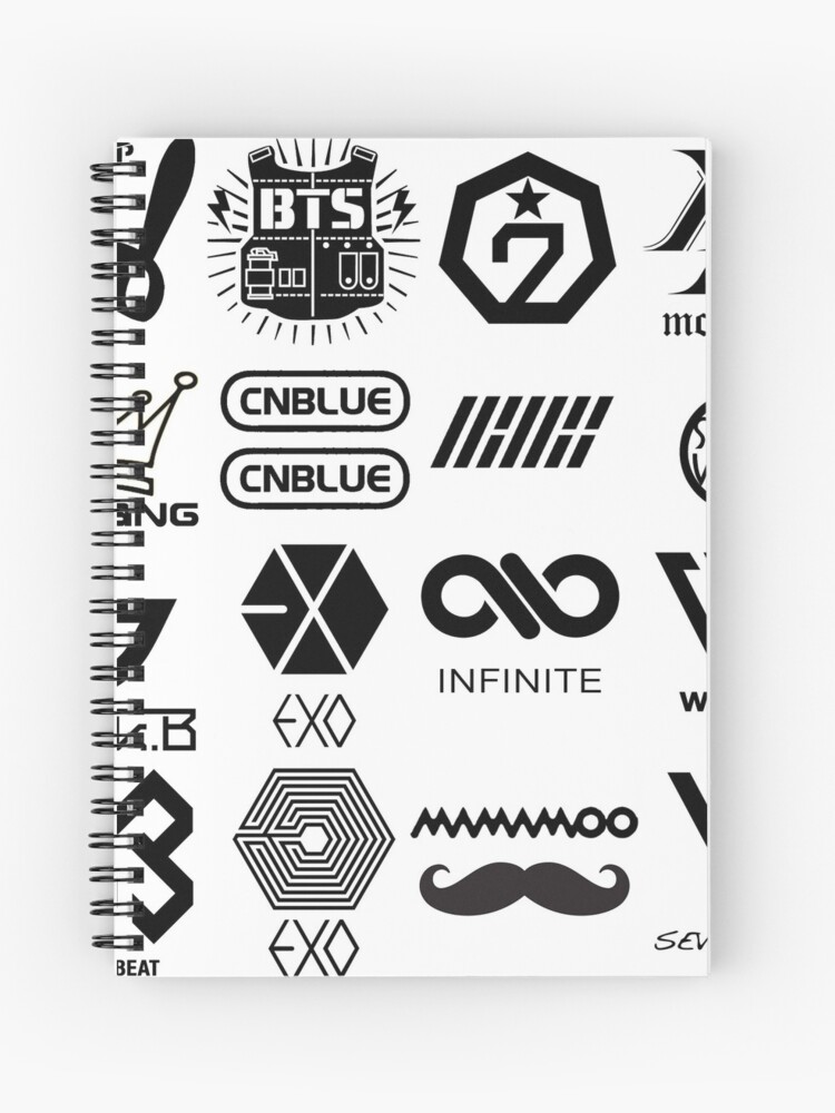 K Pop Logo Spiral Notebook For Sale By Thisfire Redbubble