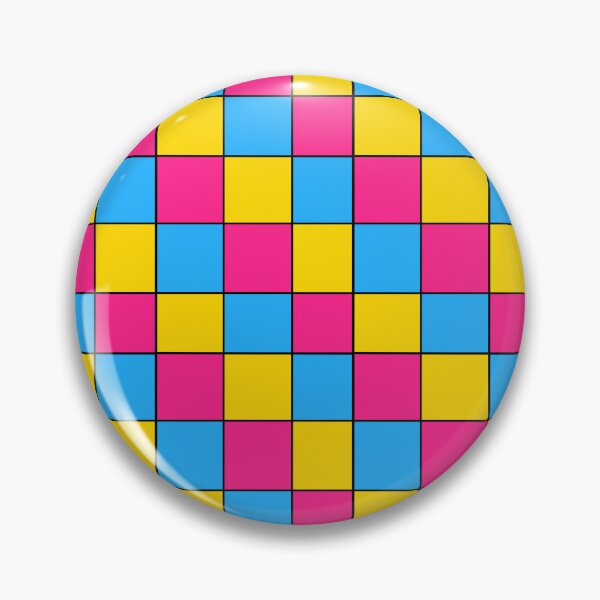 Item preview, Pansexual flag checkered designed and sold by bookwoof.