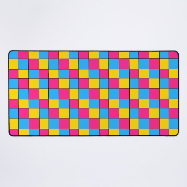 Item preview, Pansexual flag checkered designed and sold by bookwoof.