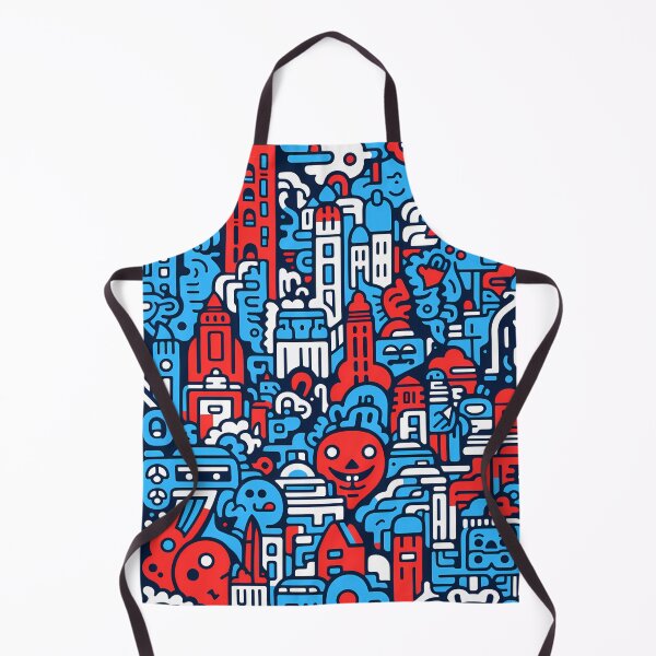 Artikelvorschau, Artistic bright colors black lines abstract geometric city 26 entworfen und verkauft von UnaWu533.