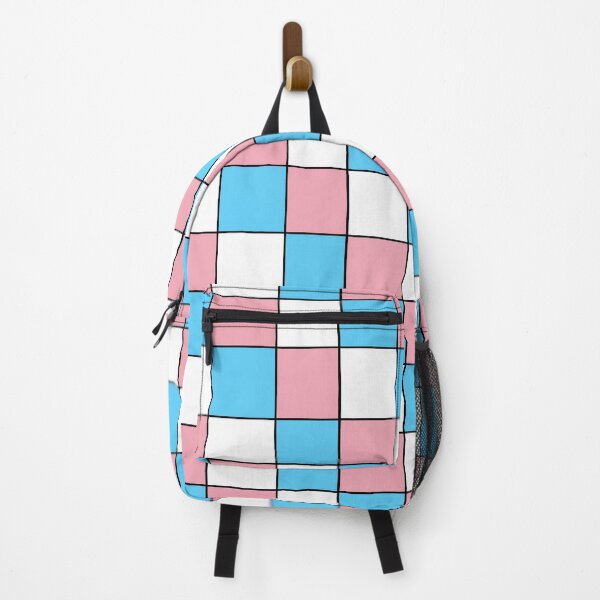 Item preview, Trans flag checkered designed and sold by bookwoof.