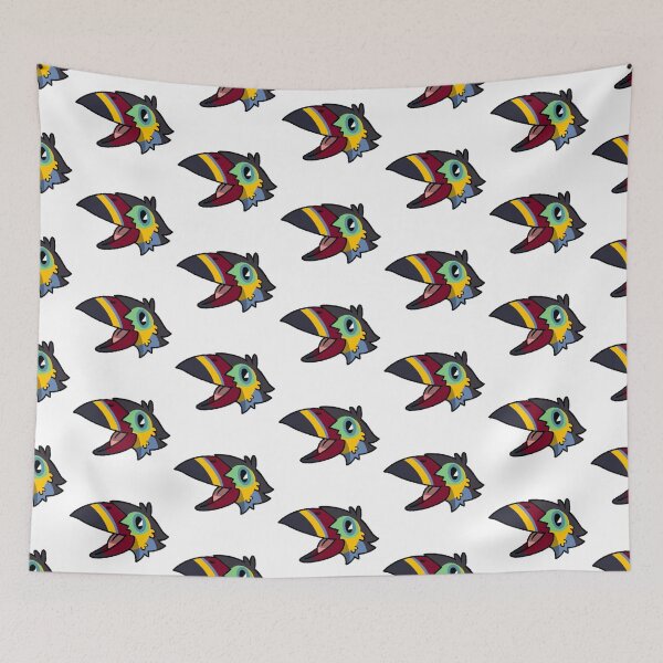 Item preview, Cartoon Colorful Plate Billed Mountain Toucan Art designed and sold by BambinosDeli.
