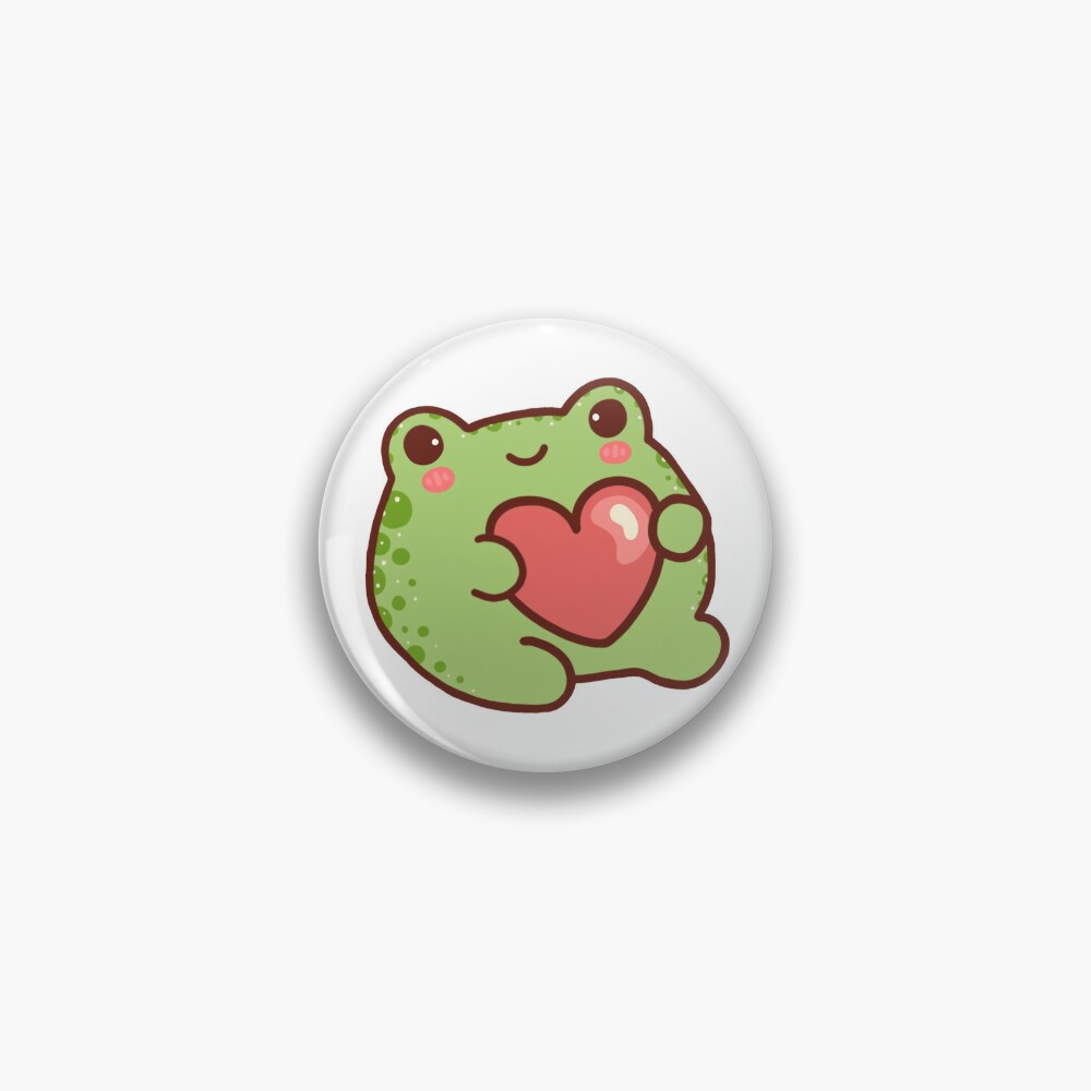 Cute frog heart Sticker for Sale by avaoink
