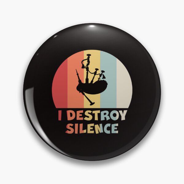 Item preview, I DESTROY SILENCE Funny Bagpipe Player    designed and sold by KeshTremblay.