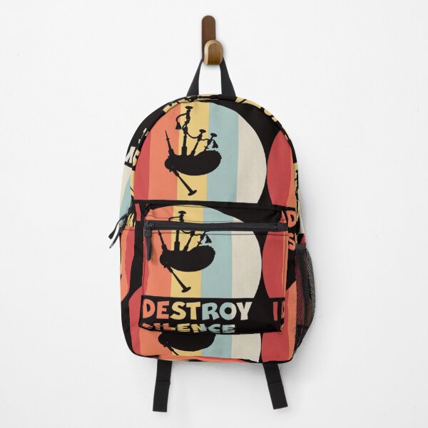 Item preview, I DESTROY SILENCE Funny Bagpipe Player designed and sold by KeshTremblay.