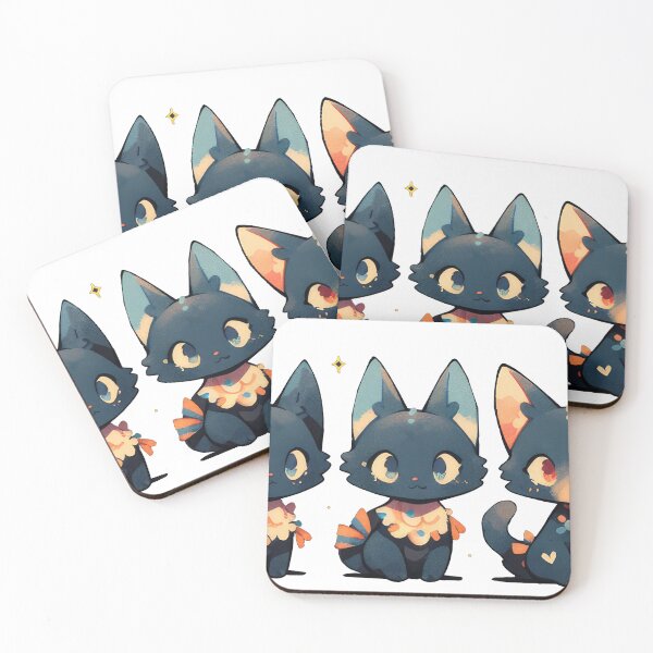 Item preview, Black cat's expression designed and sold by LynnePham.