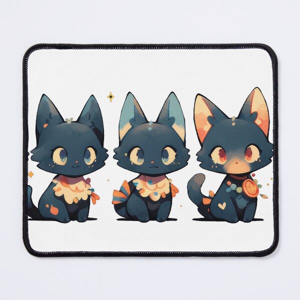 Item preview, Black cat's expression designed and sold by LynnePham.