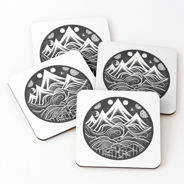 Item preview, Enigmatic Intricacy: Escheresque Intricate Alpine Illusion designed and sold by Garmentz.
