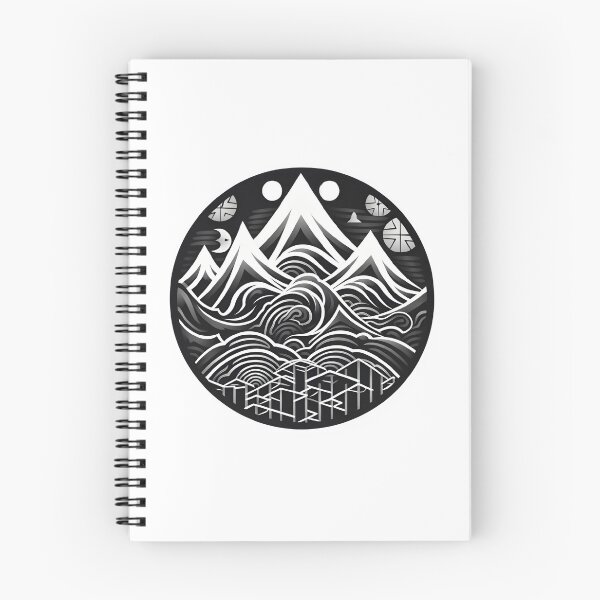 Item preview, Enigmatic Intricacy: Escheresque Intricate Alpine Illusion designed and sold by Garmentz.