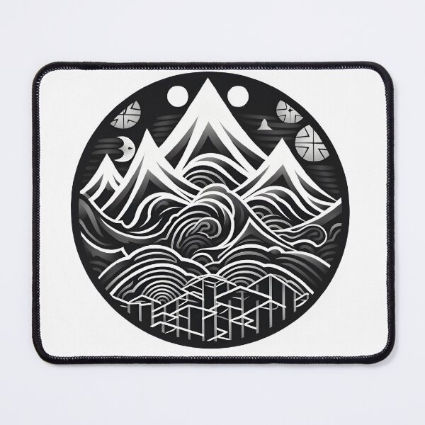 Item preview, Enigmatic Intricacy: Escheresque Intricate Alpine Illusion designed and sold by Garmentz.