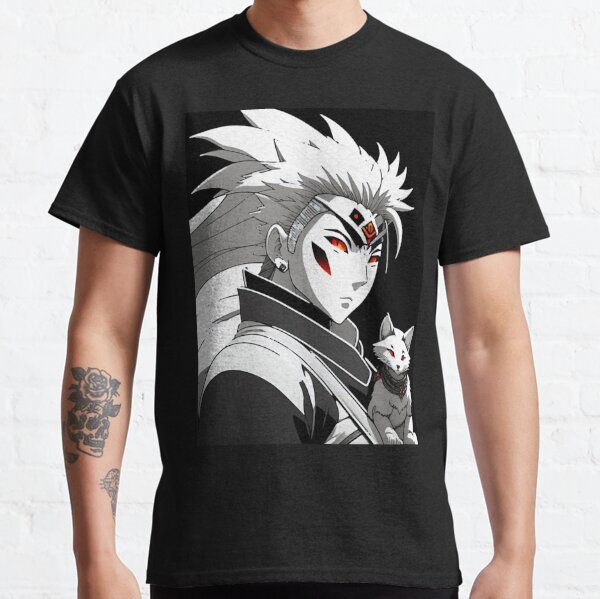 Naruto shippuden t camisa anime japonês shinobi kunoichi kunai