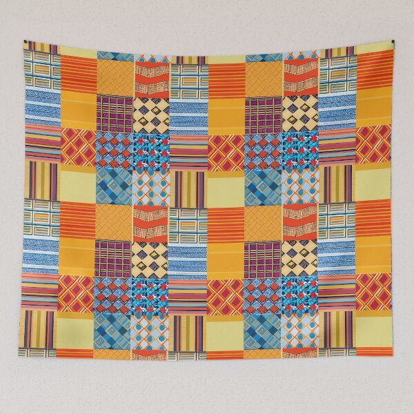 Item preview, Tribal Patchwork Art 1 designed and sold by unsungshop.