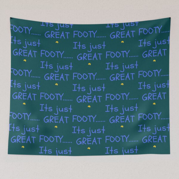 Item preview, FOOTY....Its just GREAT -blue designed and sold by MozemoCrafts.