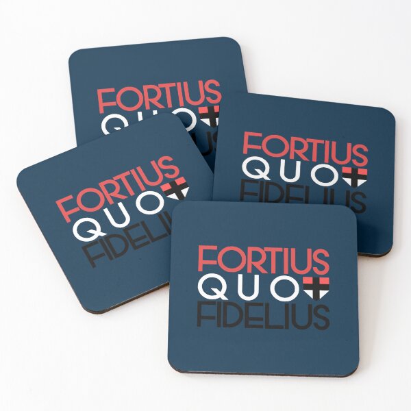 Item preview, Fortius Quo Fidelius - Saints Slogan Design designed and sold by MozemoCrafts.