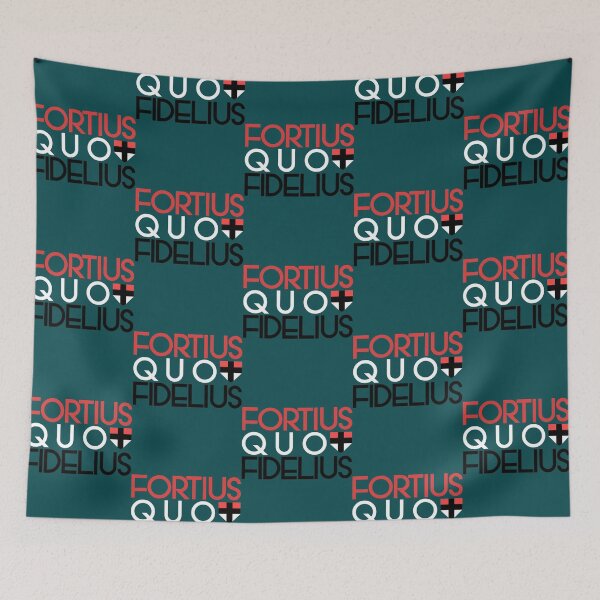 Item preview, Fortius Quo Fidelius - Saints Slogan Design designed and sold by MozemoCrafts.