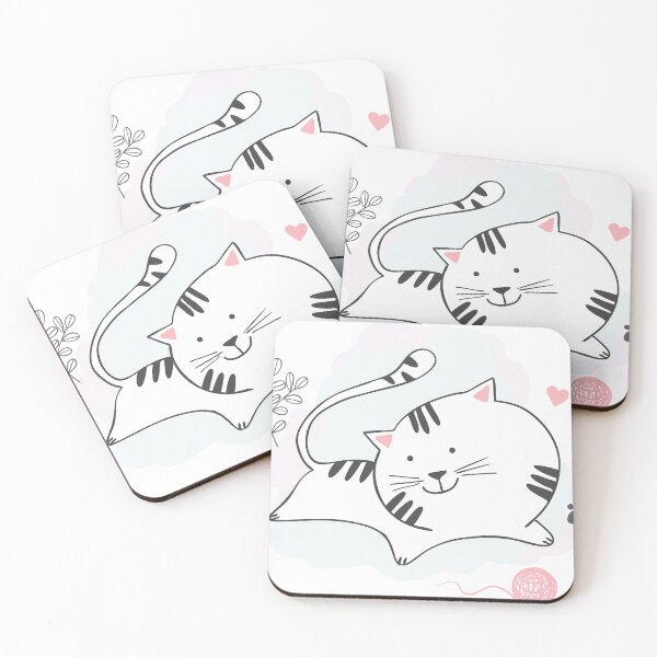 Item preview, Playful Cat Cartoon Design designed and sold by idtecss.