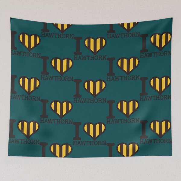 Item preview, I love Hawthorn” AFL Inspired Apparels, Merchandise, s, Leggings, Skirt, Mask, Apron designed and sold by MozemoCrafts.