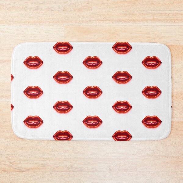 Item preview, Red Neon Sign Lips on white background designed and sold by EmmaFinchDesign.