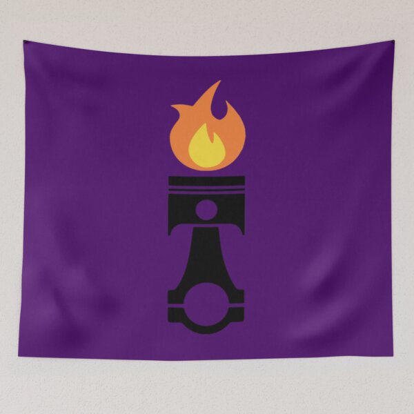 Item preview, Flaming Piston (fire black)   	 designed and sold by iysawolgzo99.