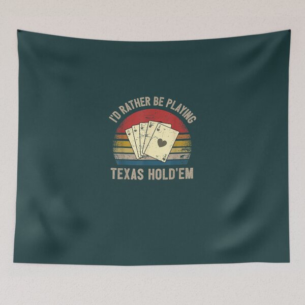 Item preview, Retro Poker Player Exas Hold'em Poker Game Royal Flush  designed and sold by DorisWLopez.