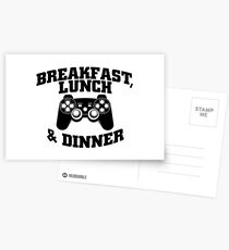 I love playing games Postcards