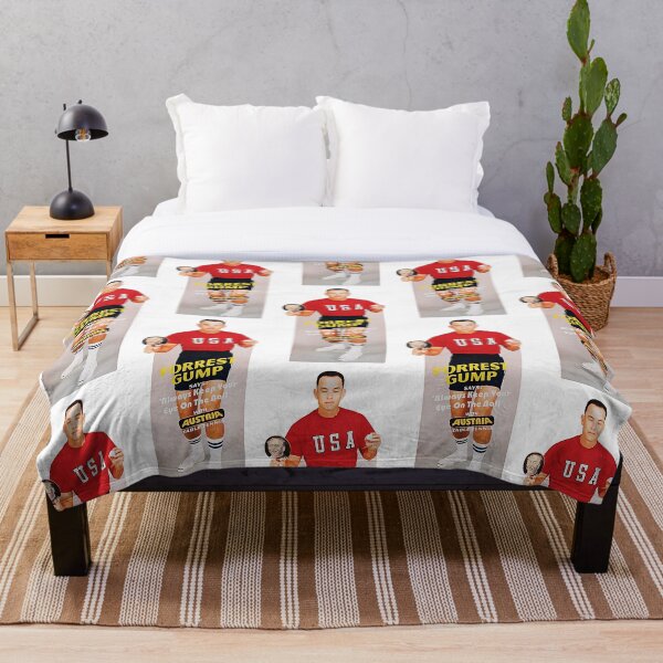 Forest Gump Ping Pong Cardboard Cutout Throw Blanket