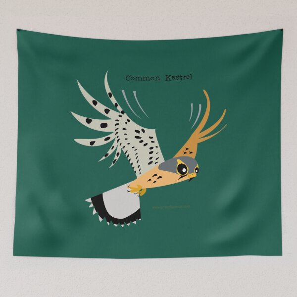 Item preview, Common Kestrel Hunting caricature   	 designed and sold by hhylmvwv54.