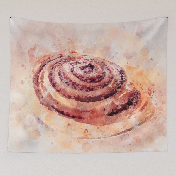 Item preview, Watercolor Cinnamon roll designed and sold by inkool.