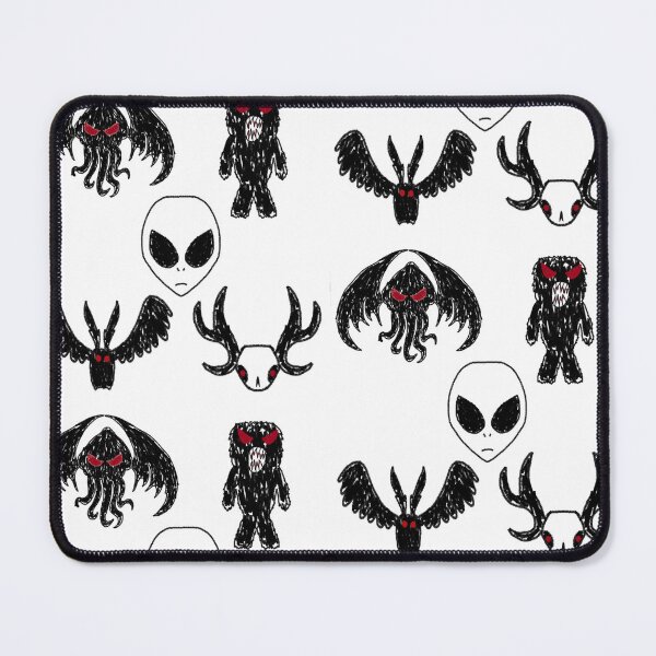 Item preview, creepy cryptids crayon sketch (cthulu bigfoot alien mothman wendigo) designed and sold by Soulfate.