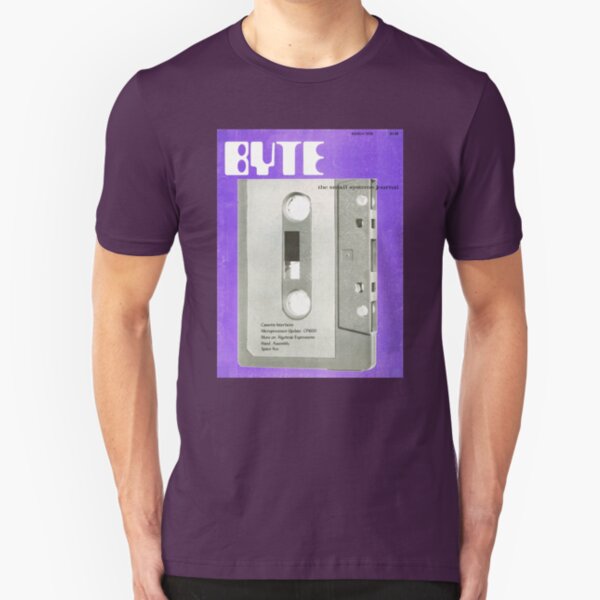 Byte Magazine Cover - 1976 Slim Fit T-Shirt