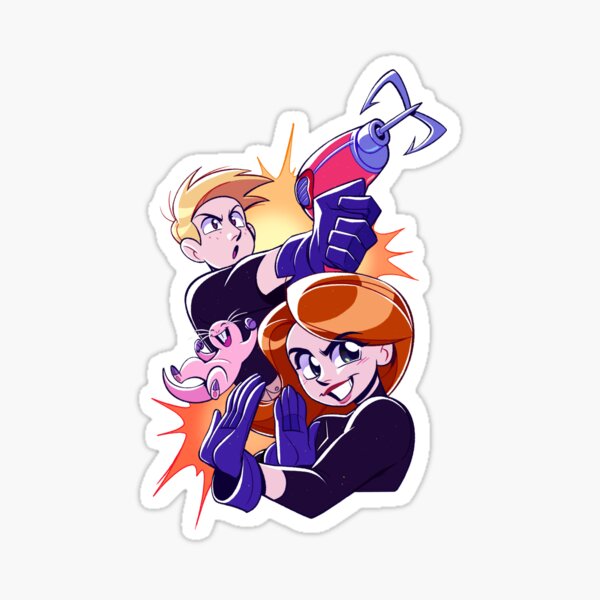 "Kim Possible - Nostalgic Toons" Sticker for Sale by FunneyLizzie