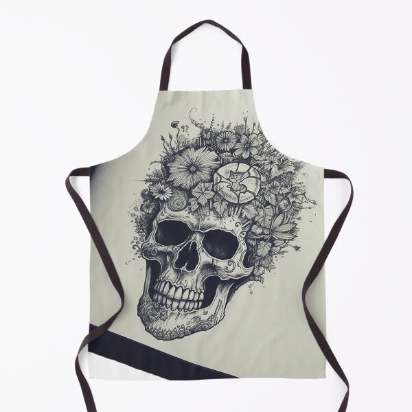 Item preview, Skull face with Flower Hair designed and sold by PCGDrawing.