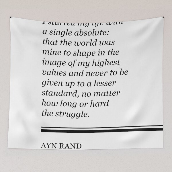 Item preview, Ayn Rand Quote - Atlas Shrugged - Minimalist, Classic, Typographic Print - Inspiring - Literature designed and sold by Studio Grafiikka.