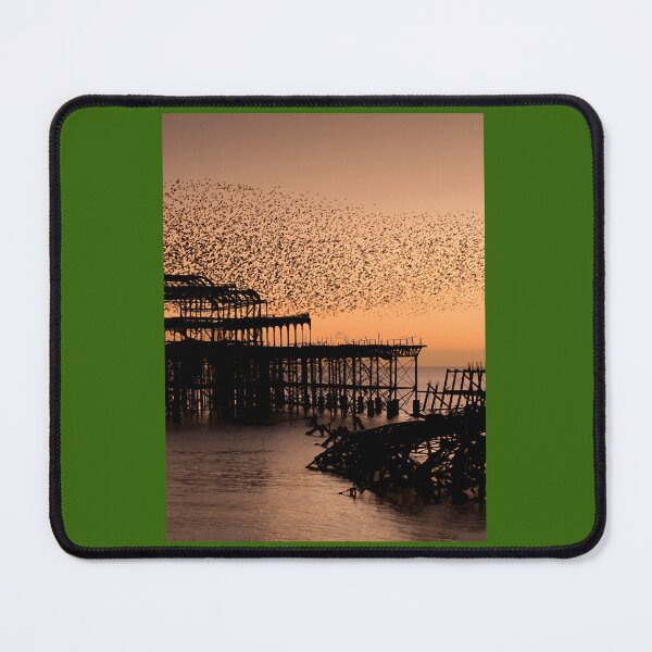 Item preview, Starlings above West Pier Art Print designed and sold by kowchkbadrb32.