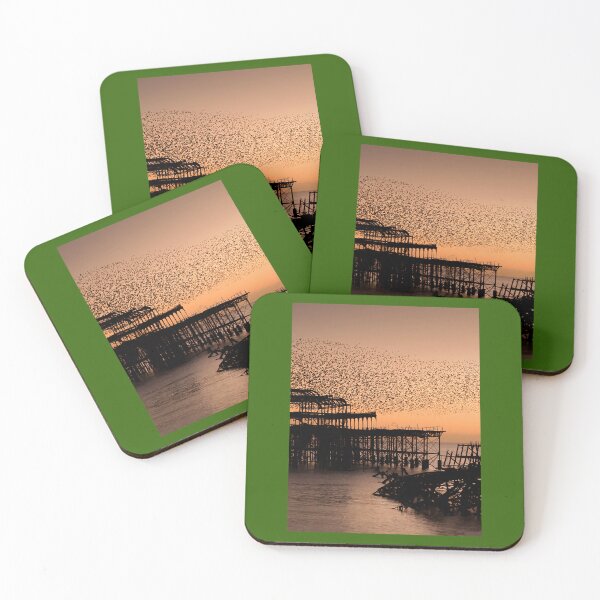 Item preview, Starlings above West Pier Art Print 	 designed and sold by kowchkbadrb32.