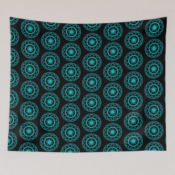 Item preview, Cool Funky Vintage Circle Flower Pattern designed and sold by NadyaCC.