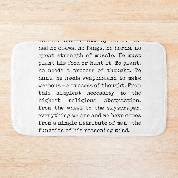 Item preview, Ayn Rand Quote - The Fountainhead - Literature - Minimalist, Classic, Typewriter Print - Inspiring designed and sold by Studio Grafiikka.