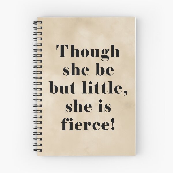 Item preview, Though she be but little she is fierce, William Shakespeare Quote Literary Typography Print1 Vintage designed and sold by Studio Grafiikka.