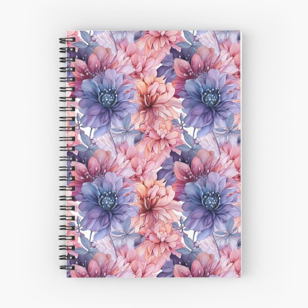 Item preview, Pink and Purple Flower Pattern designed and sold by MsMelanochrysum.