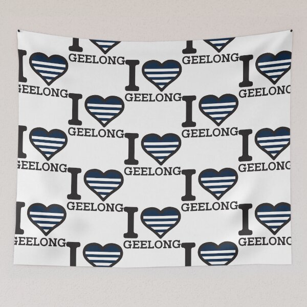 Item preview, I love Geelong” AFL _amp_ AFLW Inspired Apparels, Merchandise, s, Leggings, Skirt, Mask, Apr designed and sold by EastinHeisec.