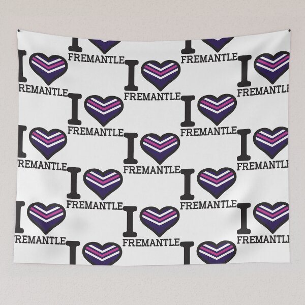 Item preview, I love Fremantle” AFL _amp_ AFLW Inspired Apparels, Merchandise, s, Leggings, Skirt, Mask, A designed and sold by EastinHeisec.