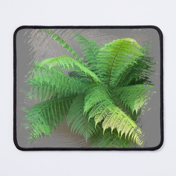 Item preview, Lush Green Fern on Gray background  by Iritof designed and sold by iritof.